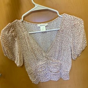 Urban Romantic Pink and White Blouse Top